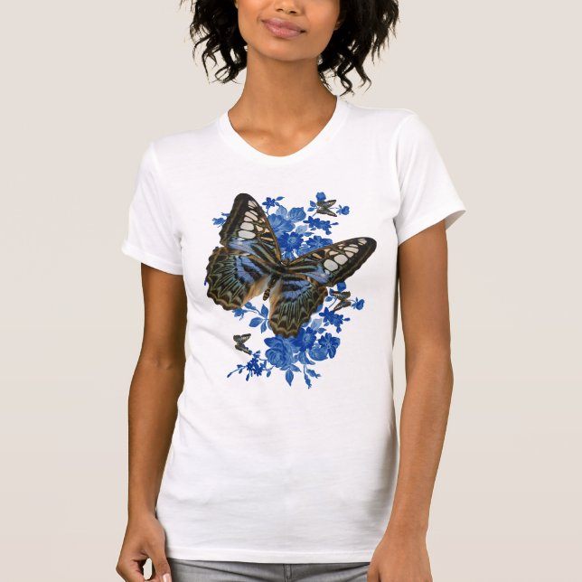 Camisa da borboleta T - t-shirt da borboleta das (Frente)