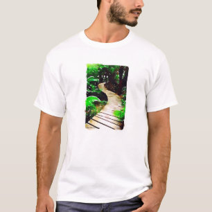 Camisa da caminhada T da natureza