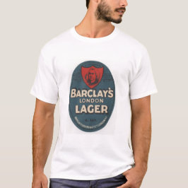 Camisa da cerveja pilsen T da Londres de Barclay