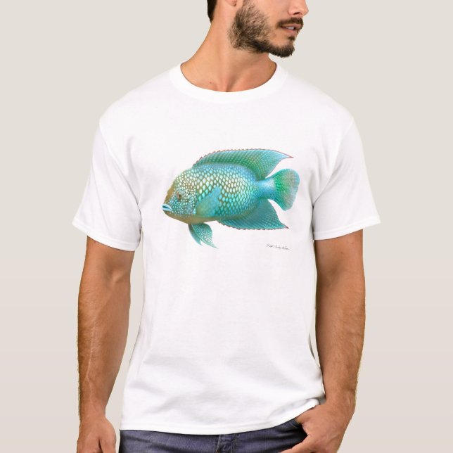 Camisa da cichlidae T de Jack Dempsey (Frente)