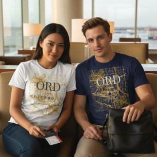 Camisa da Cidade de Viagens Minimalista Código d