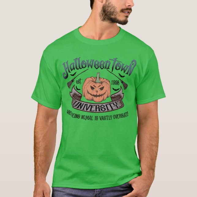 camisa da cidade do haloween presente (Frente)