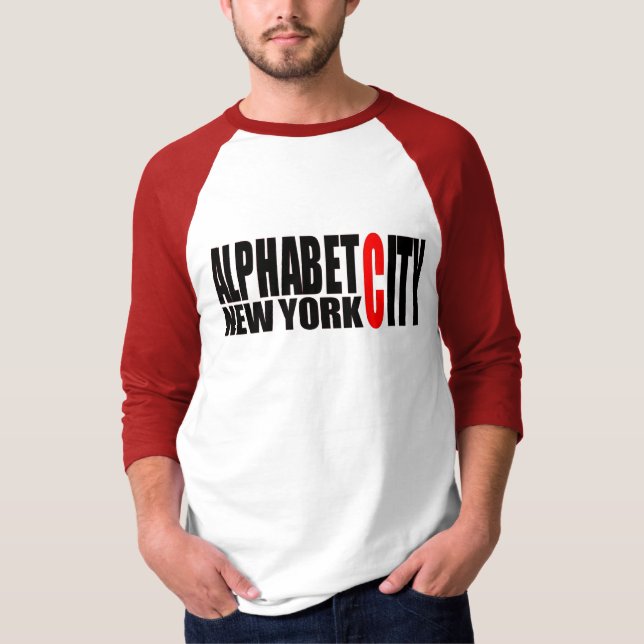 Camisa da cidade NYC do alfabeto U59 (Frente)