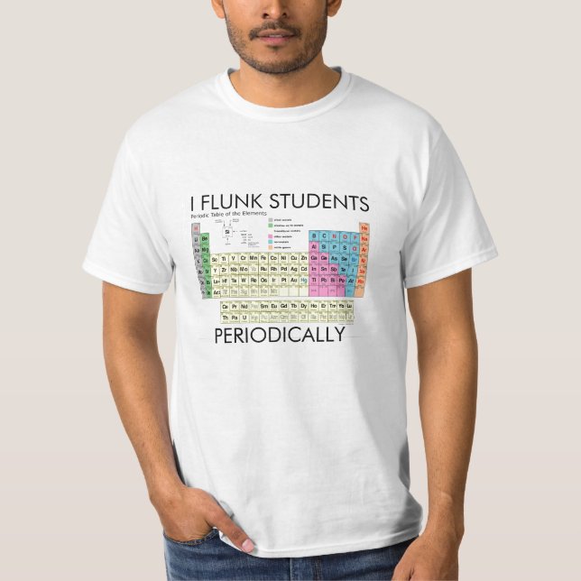 Camisa da ciência eu flunk estudantes (Frente)