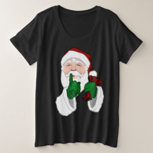 Camisa da Claúsula Santa Tamanho Plus Feminina Cam