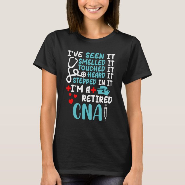 Camisa Da CNA Aposentada Para A Reforma Enfermeira (Frente)