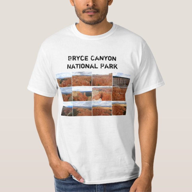 Camisa da colagem do parque nacional da garganta (Frente)
