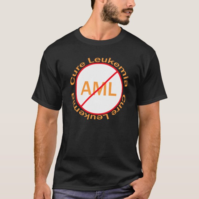 Camisa da consciência da leucemia AML da cura (Frente)