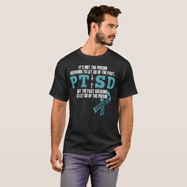 Camisa da consciência de PTSD - forças armadas do (Frente Completa)