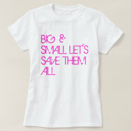 Camisa da consciência do cancro da mama: Grande &