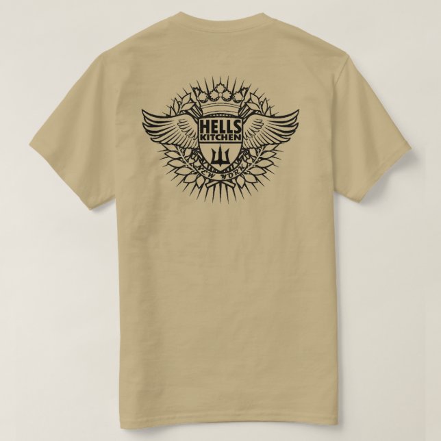 Camisa da cozinha NYC do inferno (Verso do Design)