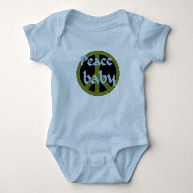 Camisa da criança do bebê da paz (Frente)