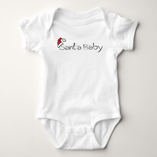 camisa da criança do bebê do papai noel (Frente)
