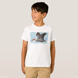Camisa da criança do pelicano de Brown