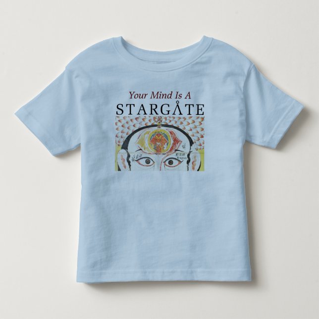 camisa da criança do stargate da mente (Frente)