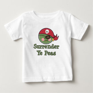 Camisa da criança T do bebê do pirata da ervilha