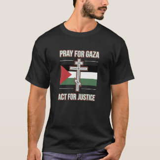 Camisa da Cruz Cristã Ortodoxa da Palestina