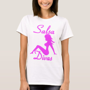 Camisa da dança da diva da salsa