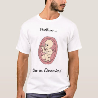 Camisa da data aprazada do bebê