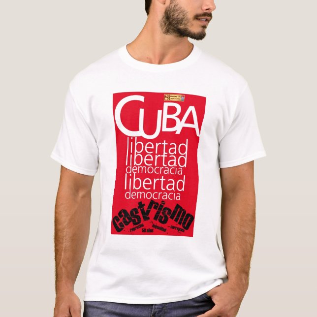 Camisa da democracia de Cuba Libre (Frente)