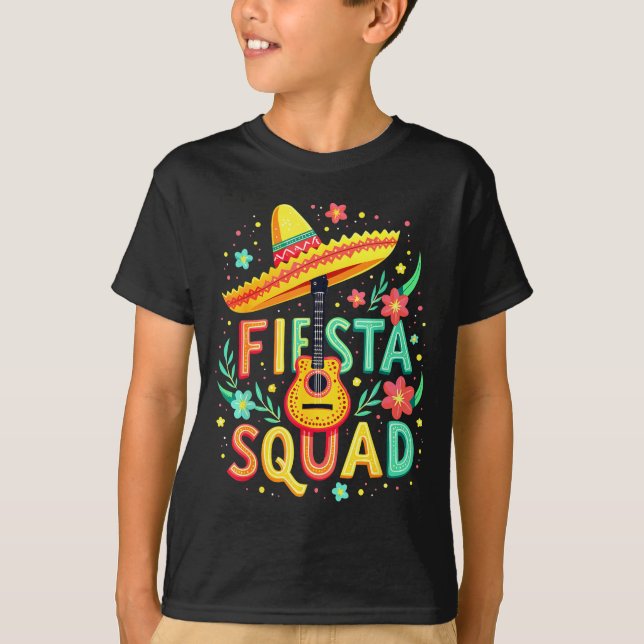 Camisa da Equipe da Festa Mexicana para a Festa de (Frente)
