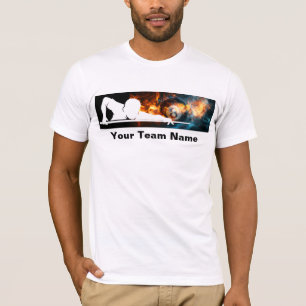 Camisa da Equipe da Liga de Bilhar 8 Ball mais Leg