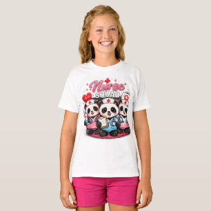 Camisa da Equipe de Enfermeira Panda Fofa para Enf