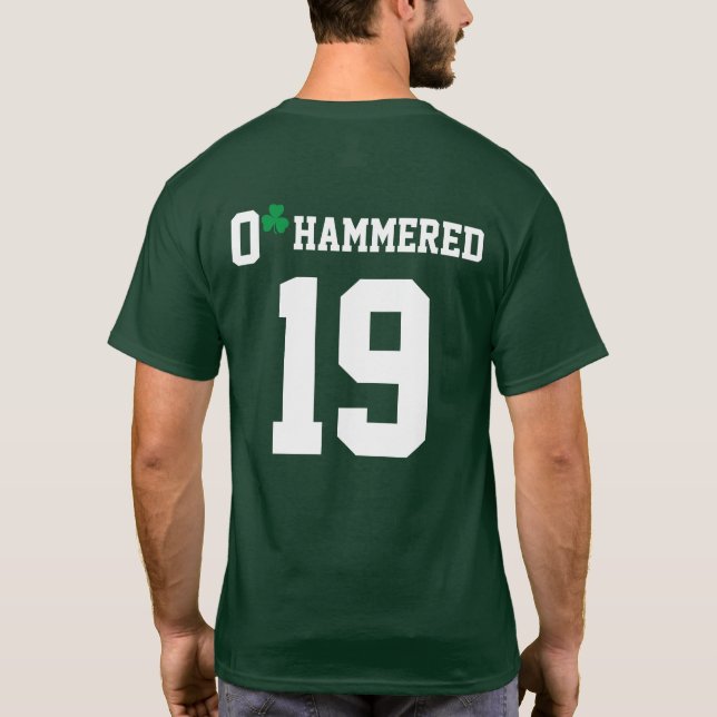 Camisa da equipe do bebendo do dia de O'HAMMERED (Verso)