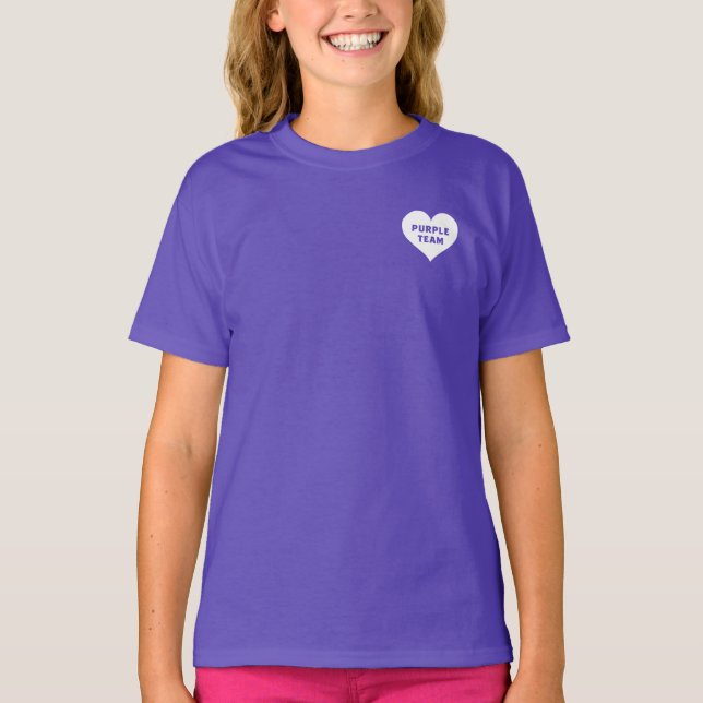 Camisa da Equipe Puro da Guerra de Cores (Frente)