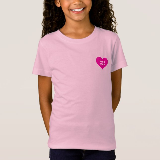 Camisa da Equipe Rosa de Guerra Cor (Frente)