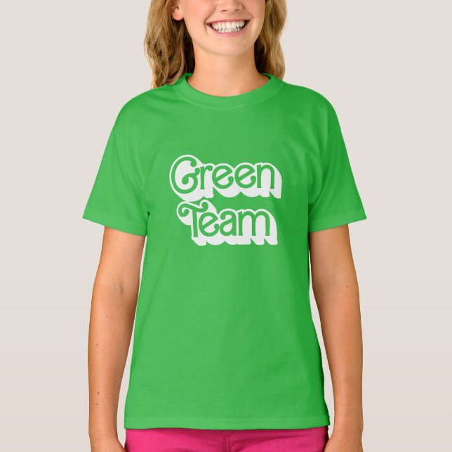 Camisa da Equipe Verde de Guerra Coriosa (Frente)