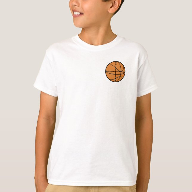 Camisa da escala de tiro do basquetebol da (Frente)