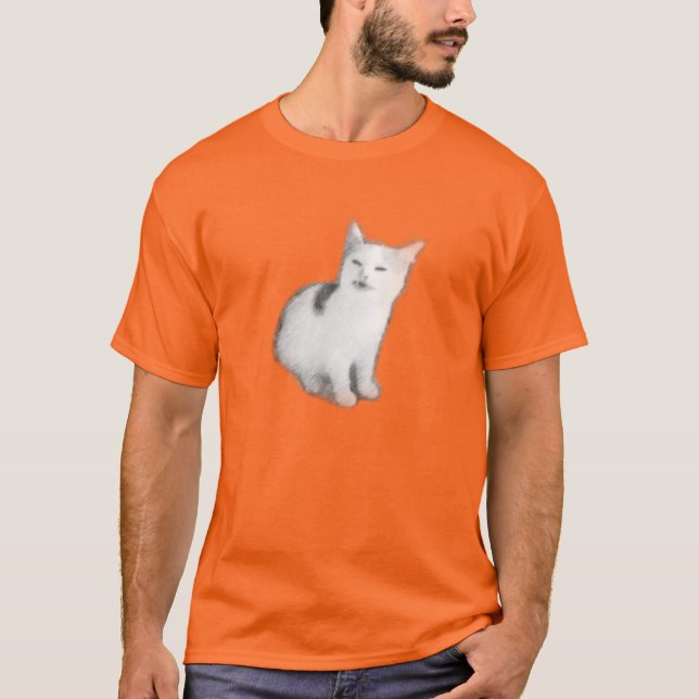 Camisa da espiral do gato da banana (Frente)