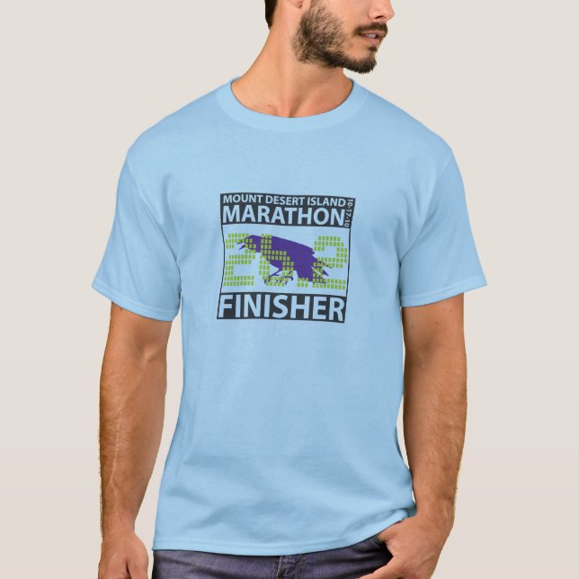 Camisa da ESTAÇÃO DE ACABAMENTO da maratona de (Frente)