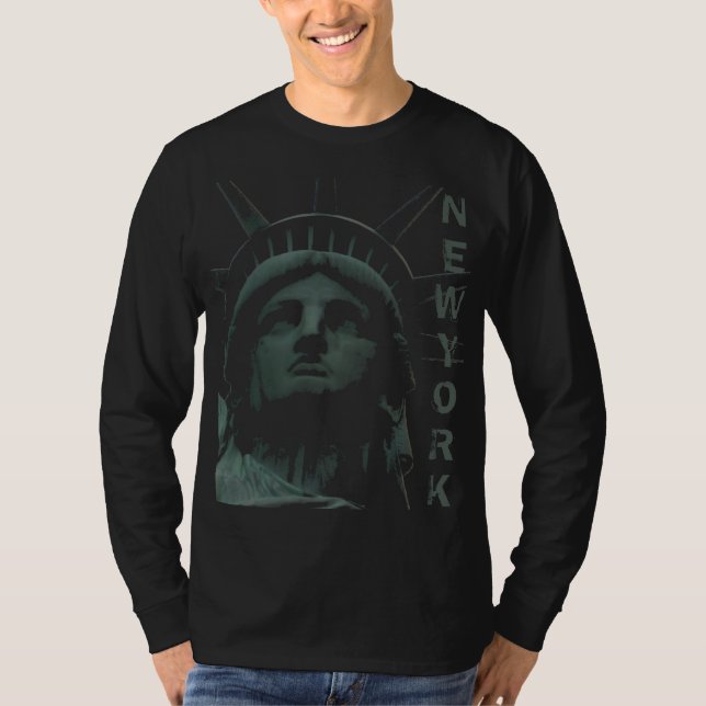 Camisa da estátua da liberdade da camisa da (Frente)