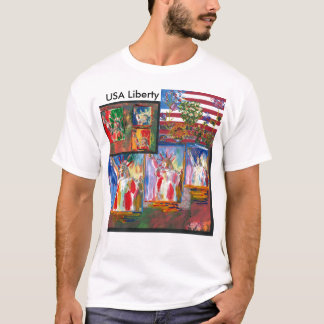 Camisa da estátua da liberdade NYC dos posters das