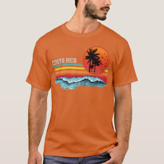 Camisa da família do pôr do sol da praia da Costa 