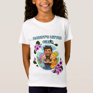 camisa da filha do pai de desenho animado fofo