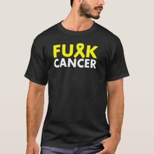 Camisa da fita do amarelo do CANCER de F*CK