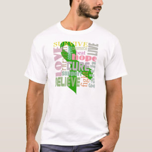 Camisa da fita do verde da inspiração da lesão