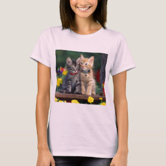 Camisa da flor t do Bonito-Gatinho
