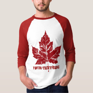 Camisa da folha de bordo de Canadá do t-shirt de