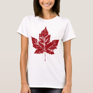 Camisa da folha de bordo de Canadá do t-shirt do