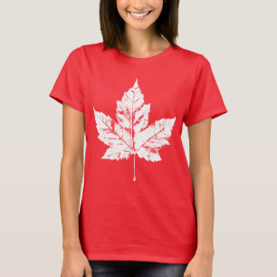 Camisa da folha de bordo de Canadá do t-shirt do
