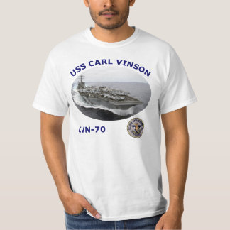 CAMISA DA FOTO T DE CVN 70 USS CARL VINSON