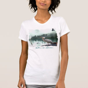 Camisa da garça-real de grande azul, do Egret, do