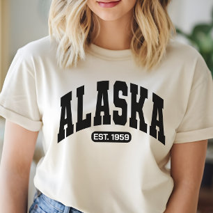Camisa da Garota do Alasca, Camisa do Estado EUA,