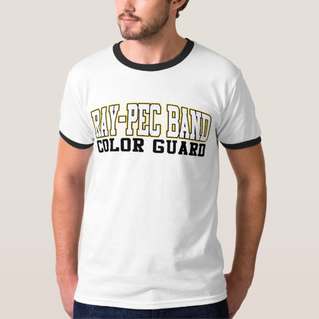 Camisa da guarda de cor da banda Raio-CPE (Frente)