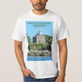 Camisa da Ilha Great Captain Lighthouse, CT