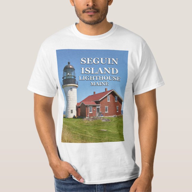Camisa da Ilha Seguin Lighthouse, Maine (Frente)